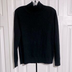 Quince Black Turtleneck Sweater